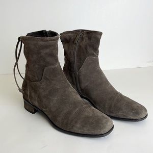 Aquatalia Lisa Suede Leather Ankle Boots Size 7